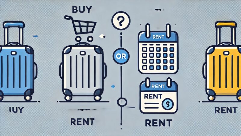 スーツケースの購入かレンタルどっちがおすすめか？